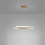 Black LED Ring Chandelier