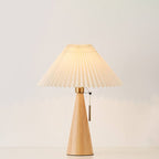 Wooden Pleated LED Table Lamp
