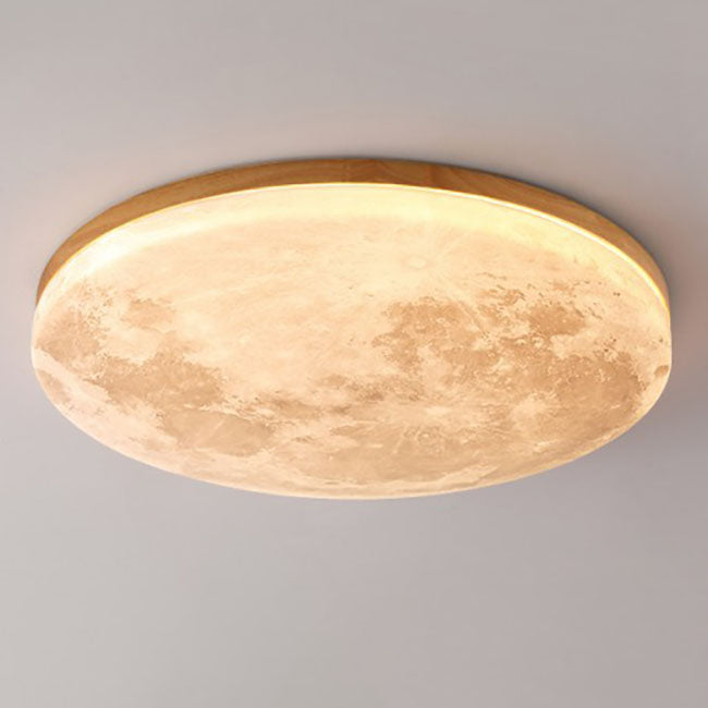 Moon Round LED Flush Mount Ceiling Light
