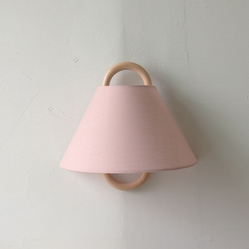 Solid Wood Pleated Semicircle Sconce