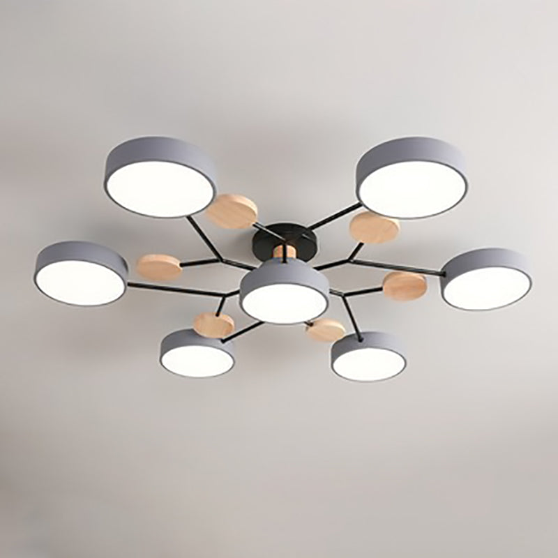 Molecule Branch LED Semi-Flush Ceiling Light