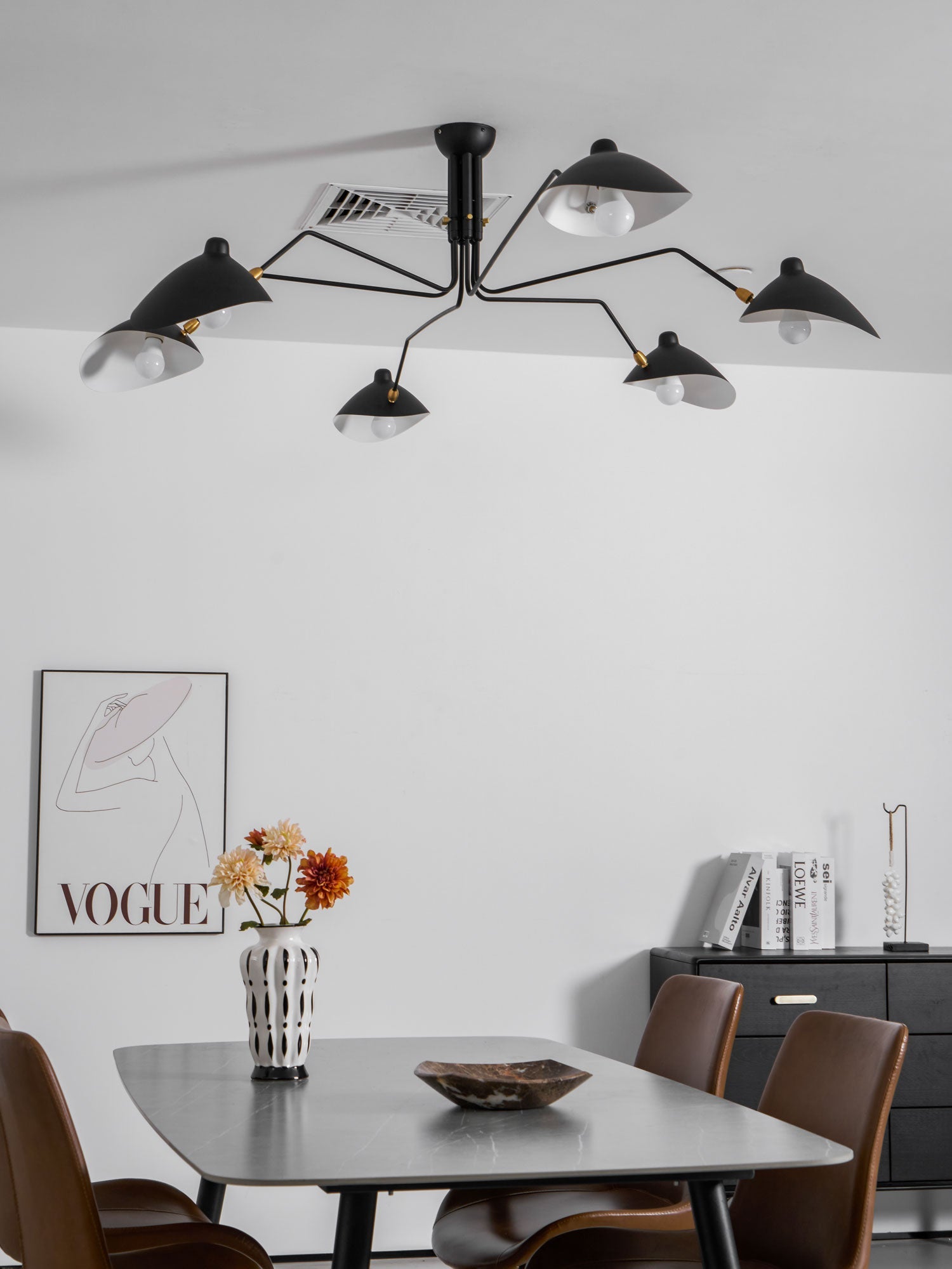 Multi-Arm Spider Ceiling Light