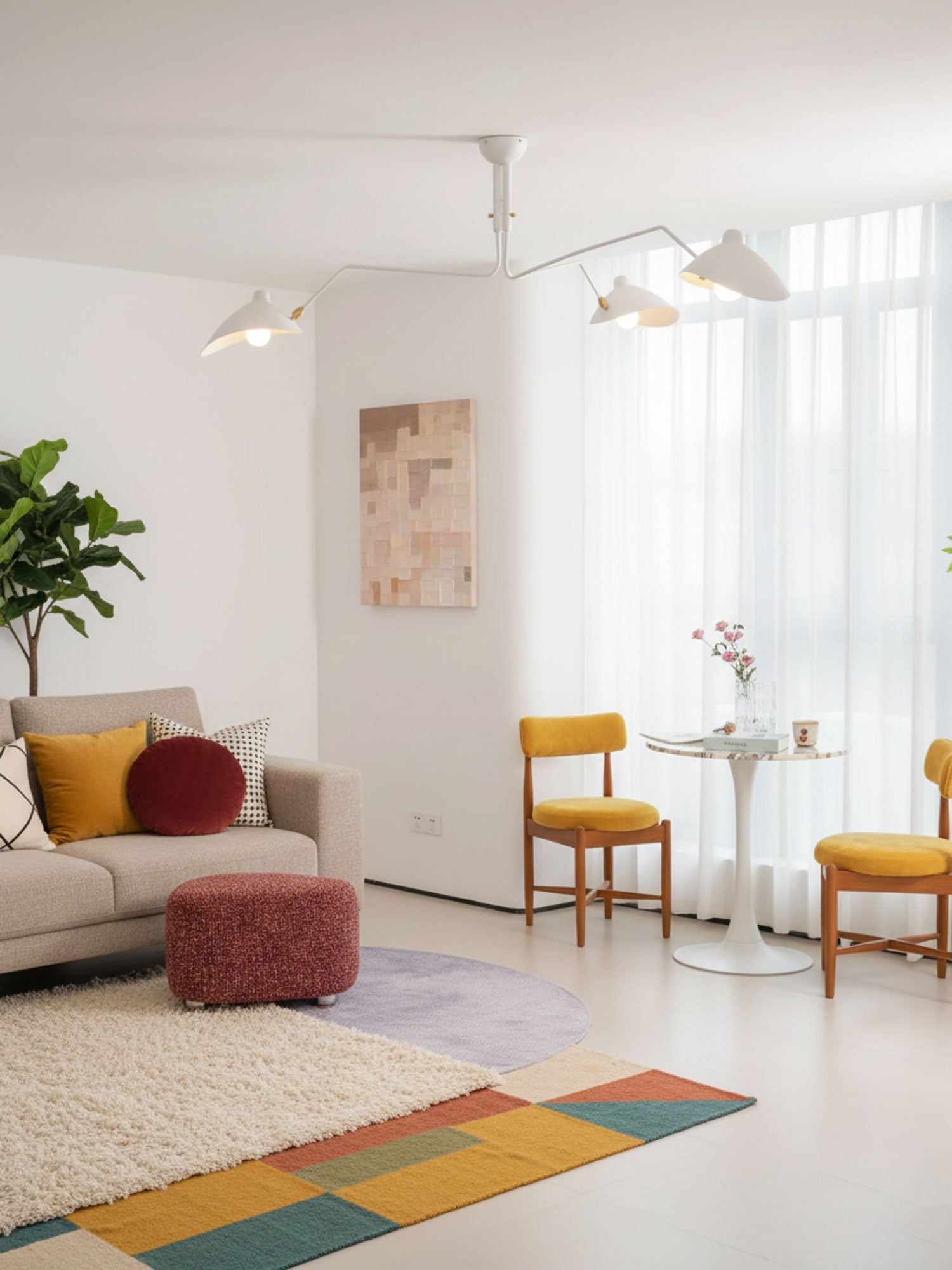 Multi-Arm Spider Ceiling Light