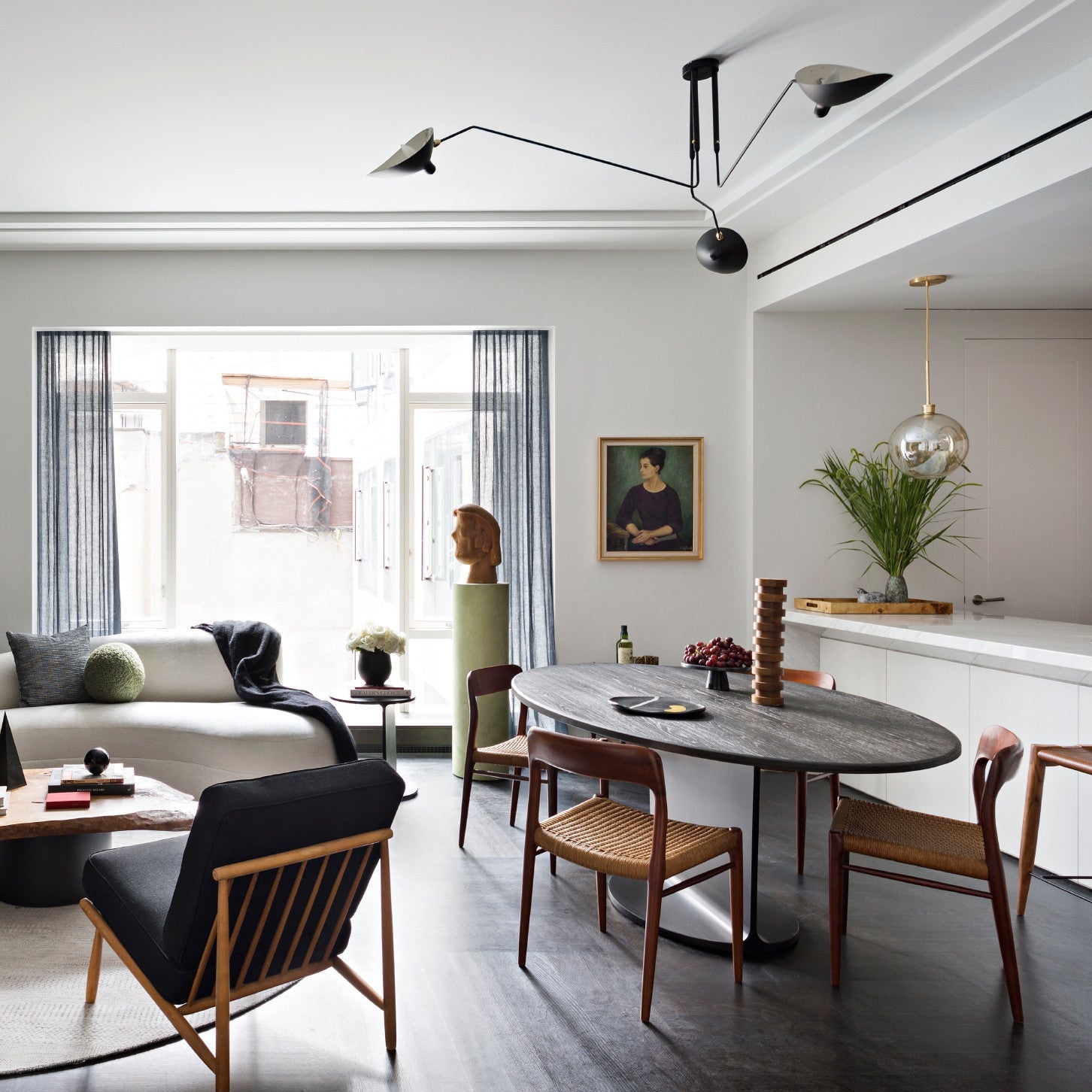 Multi-Arm Spider Ceiling Light