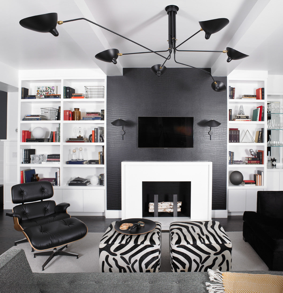 Multi-Arm Spider Ceiling Light