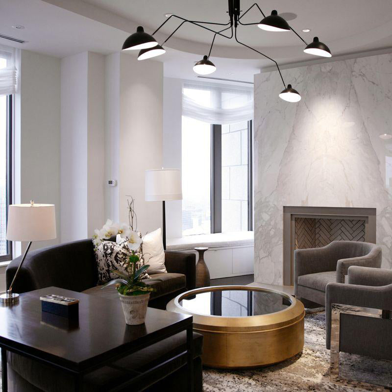 Multi-Arm Spider Ceiling Light