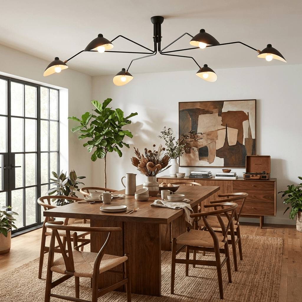 Multi-Arm Spider Ceiling Light