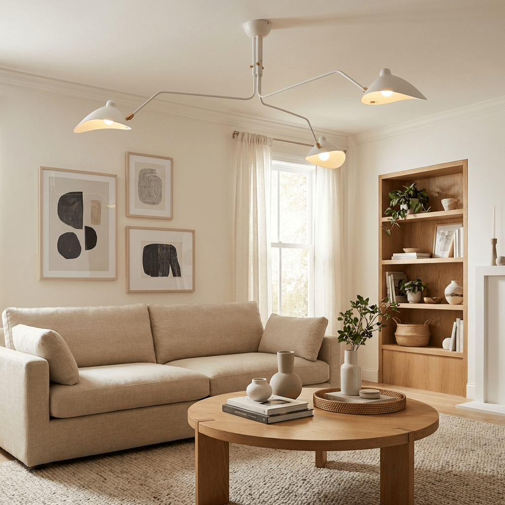 Multi-Arm Spider Ceiling Light