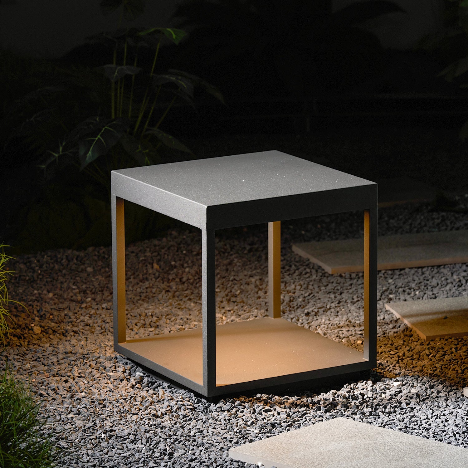 Square Frame Post Outdoor Light