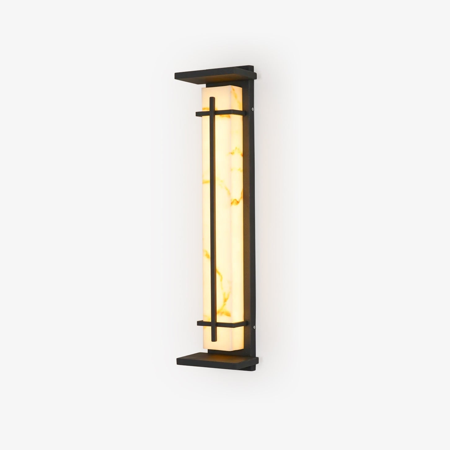 Square Alabaster Outdoor Wall Light