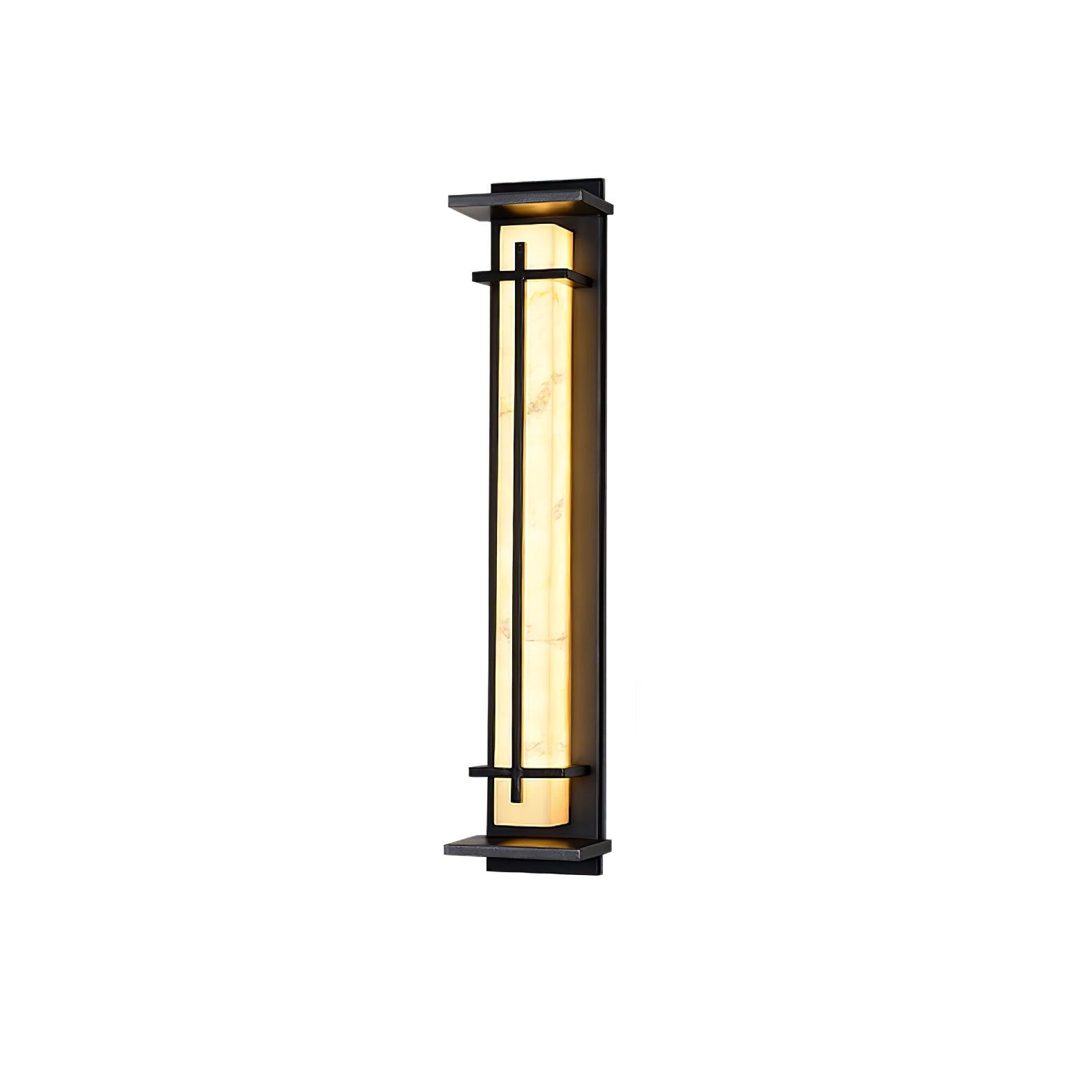 Square Alabaster Outdoor Wall Light