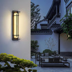 Square Alabaster Outdoor Wall Light