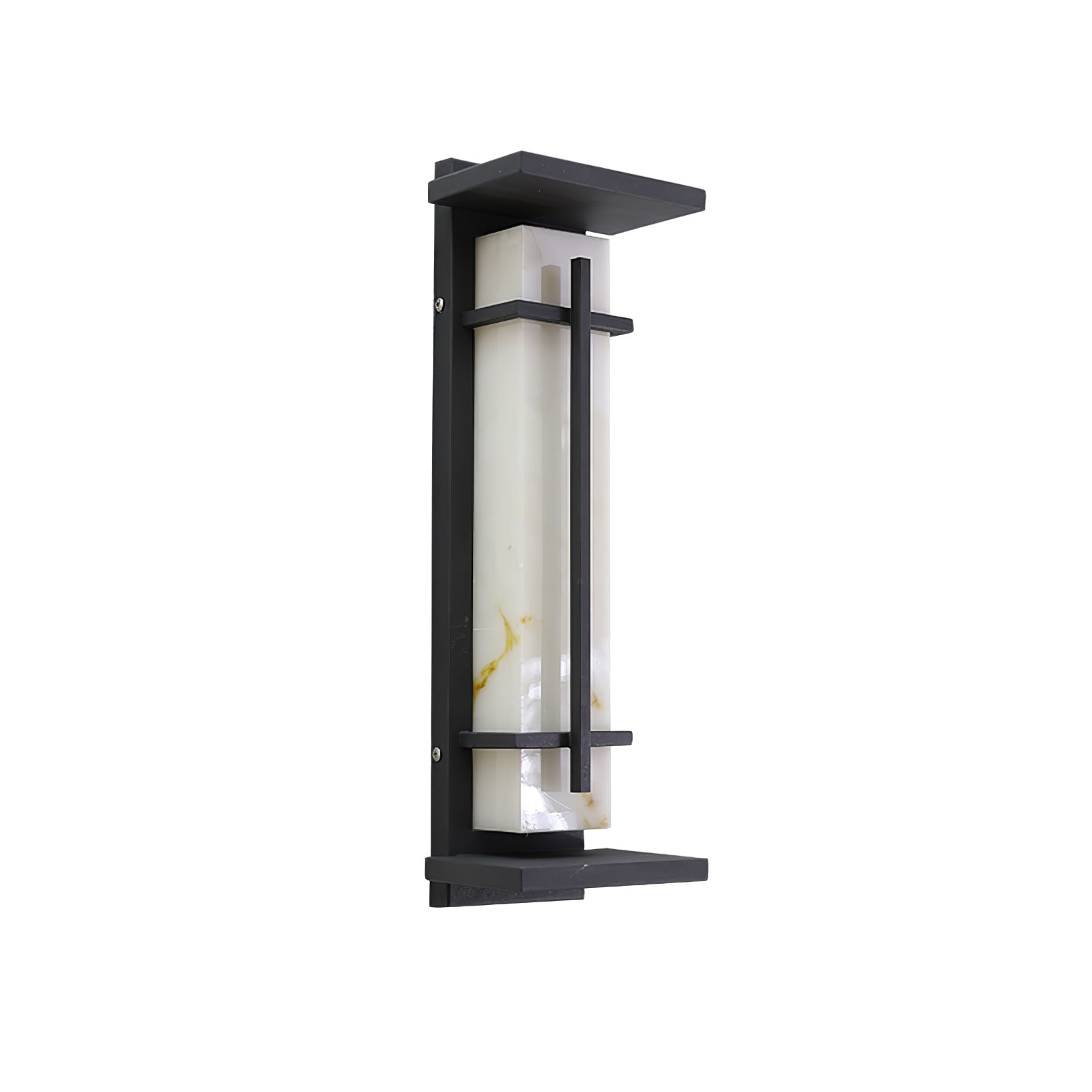 Square Alabaster Outdoor Wall Light
