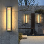 Square Alabaster Outdoor Wall Light