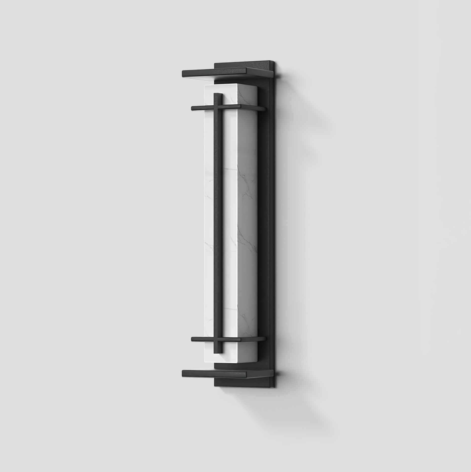 Square Alabaster Outdoor Wall Light