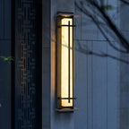 Square Alabaster Outdoor Wall Light