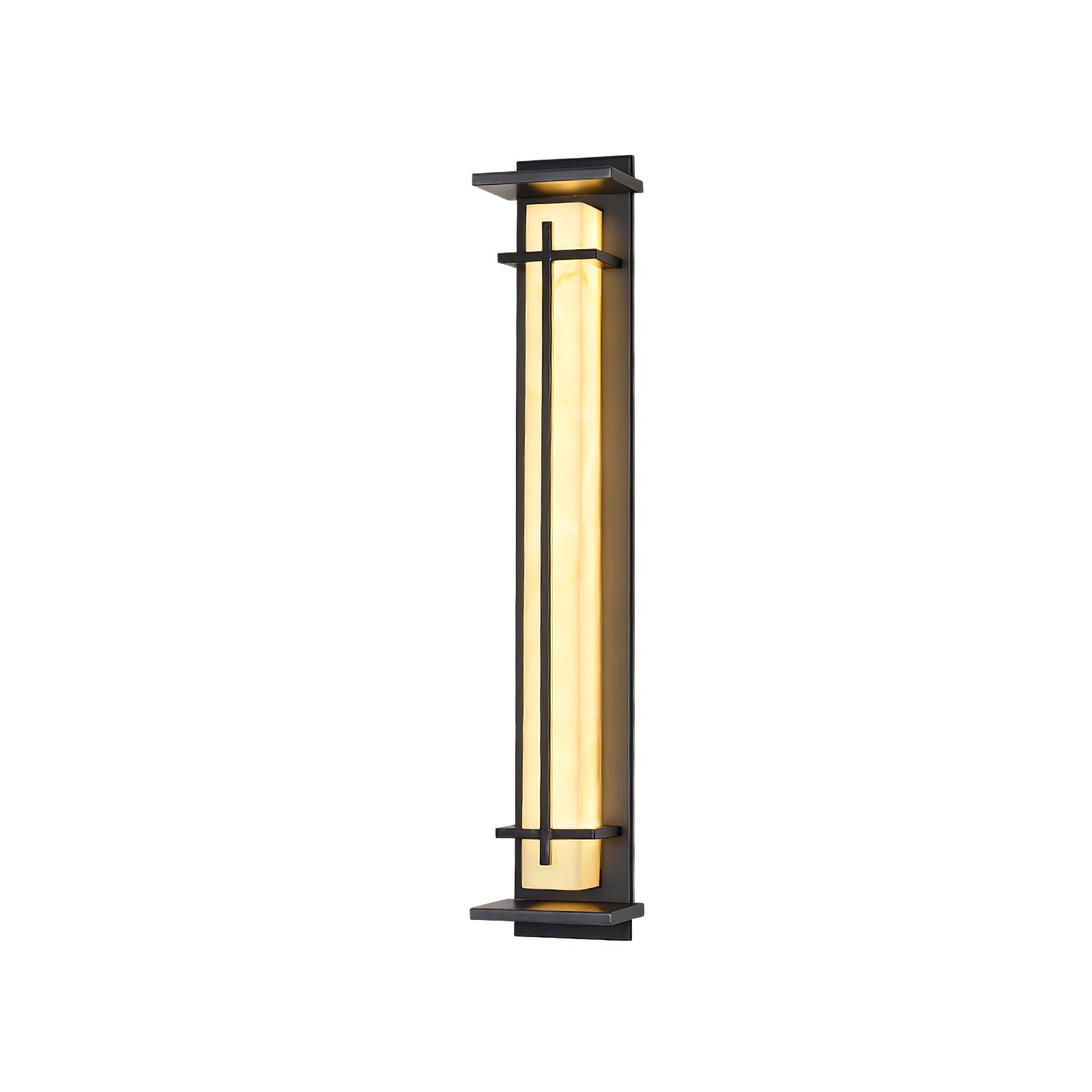 Square Alabaster Outdoor Wall Light