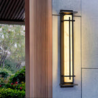 Square Alabaster Outdoor Wall Light