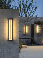Square Alabaster Outdoor Wall Light