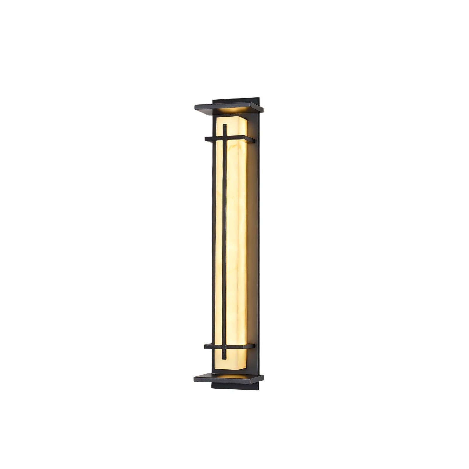 Square Alabaster Outdoor Wall Light