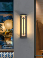 Square Alabaster Outdoor Wall Light