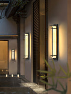 Square Alabaster Outdoor Wall Light