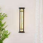 Square Alabaster Outdoor Wall Light