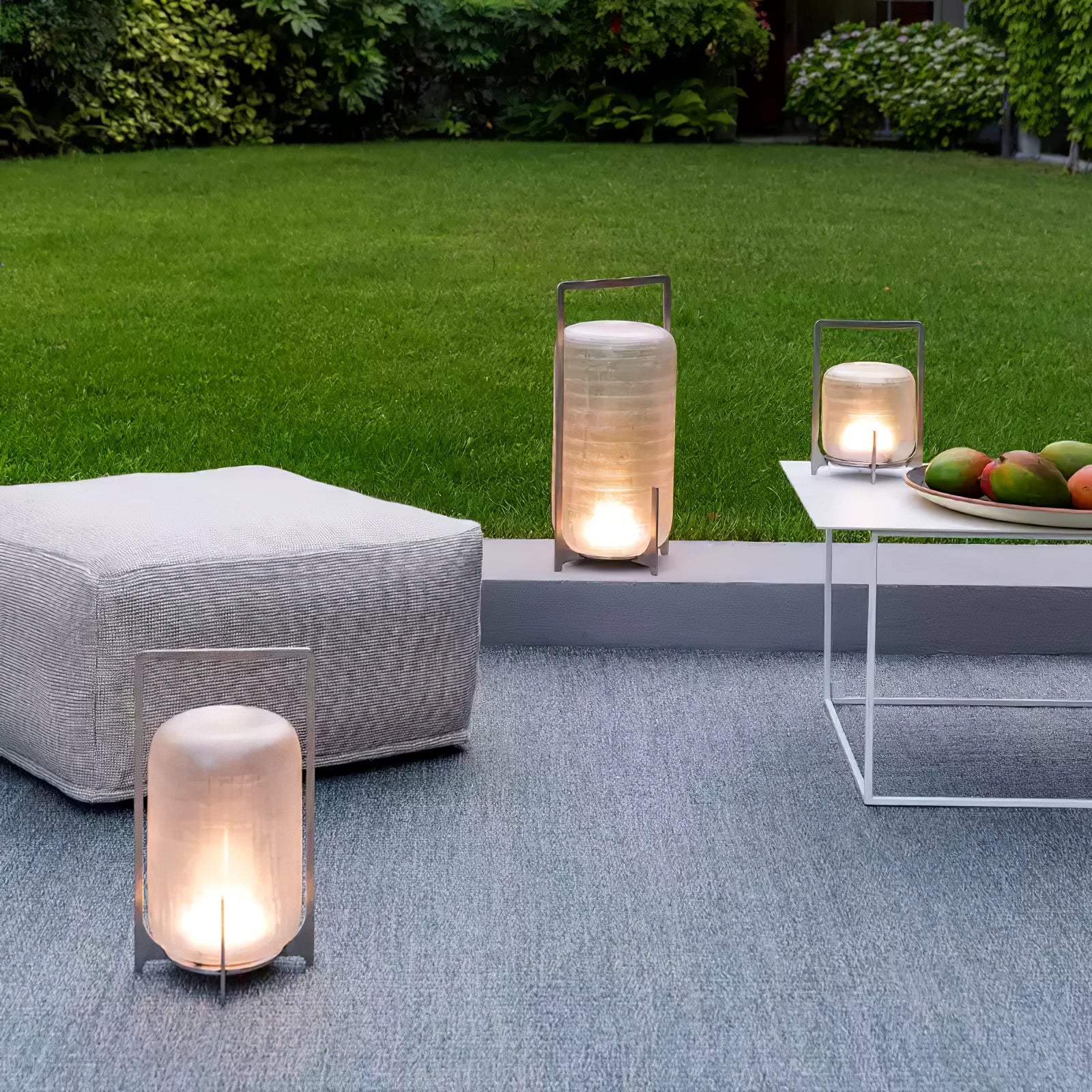 Steel Twilight Lantern Table Light