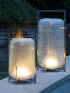 Steel Twilight Lantern Table Light