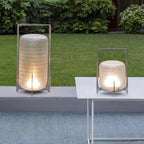 Steel Twilight Lantern Table Light