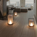 Steel Twilight Lantern Table Light