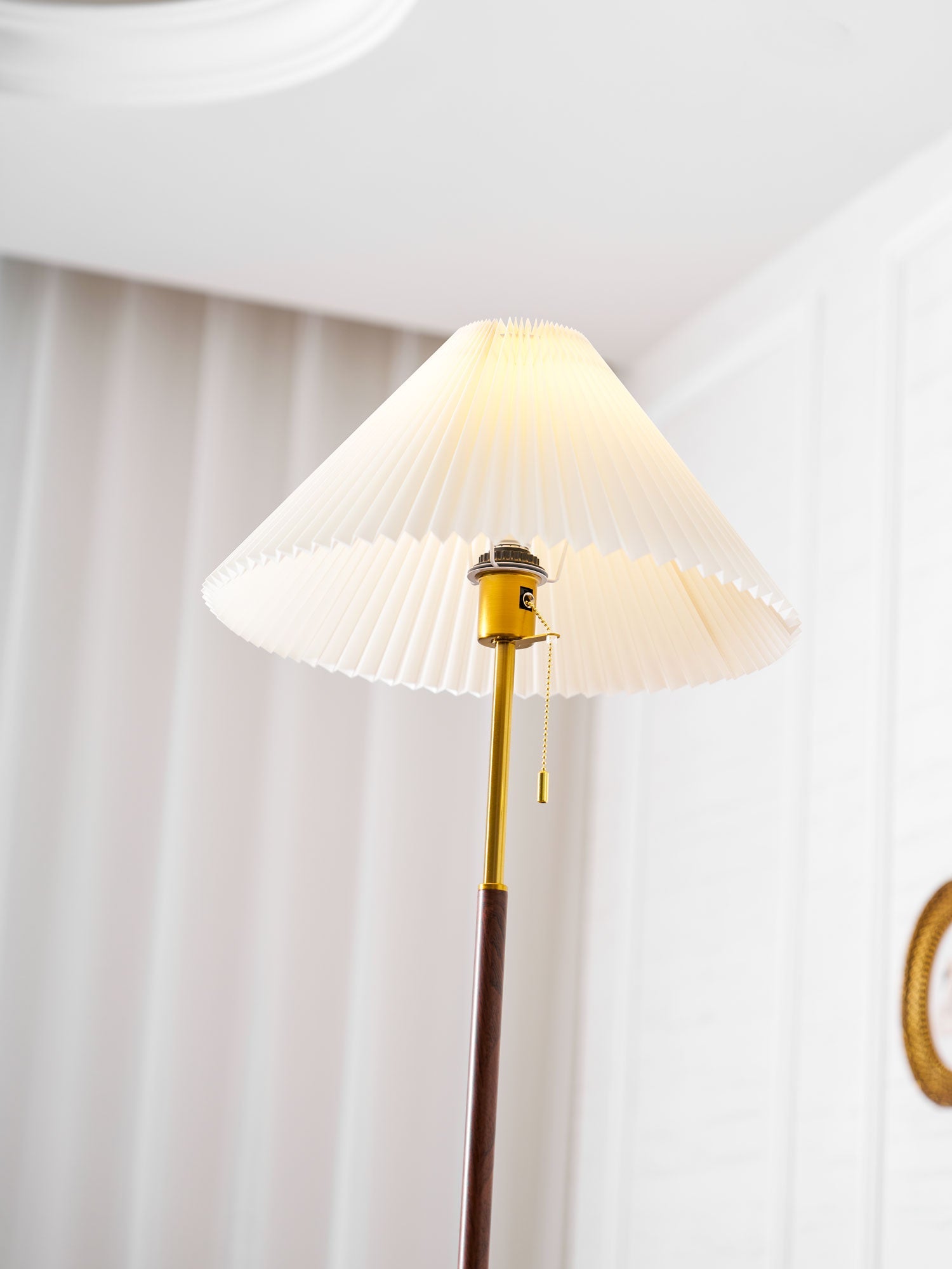 Vintage Pleated Floor Lamp