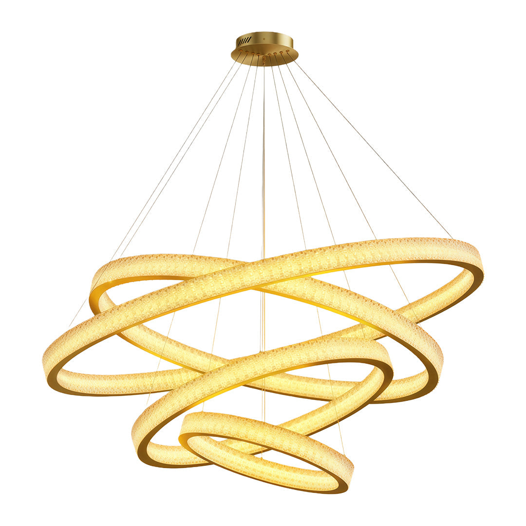 Circular Modern Copper Chandelier