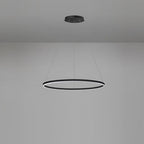 Black LED Ring Chandelier