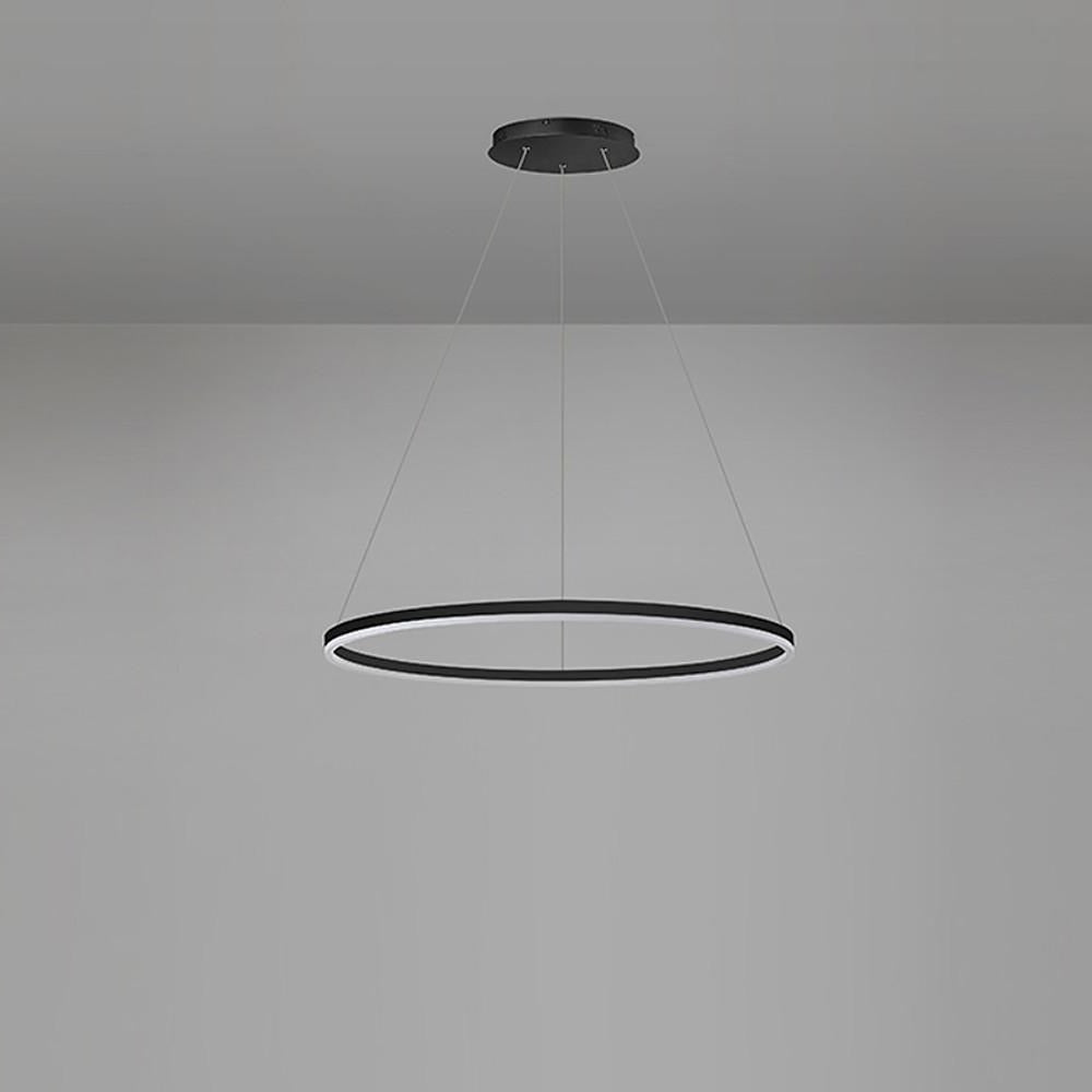 Black LED Ring Chandelier