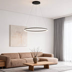 Black LED Ring Chandelier
