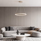 Black LED Ring Chandelier