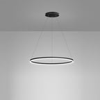 Black LED Ring Chandelier