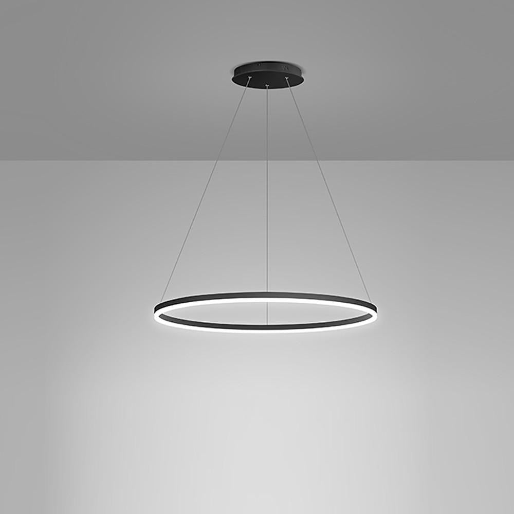 Black LED Ring Chandelier