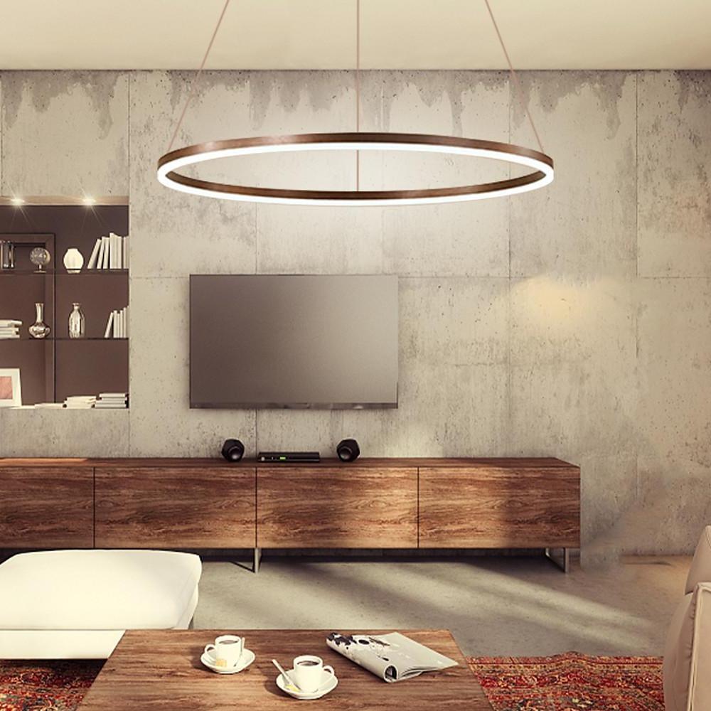 Black LED Ring Chandelier