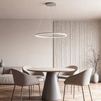 Black LED Ring Chandelier