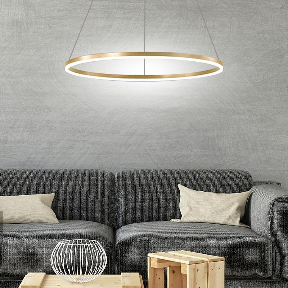 Black LED Ring Chandelier