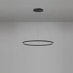 Black LED Ring Chandelier