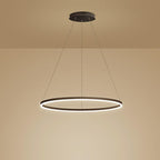 Black LED Ring Chandelier