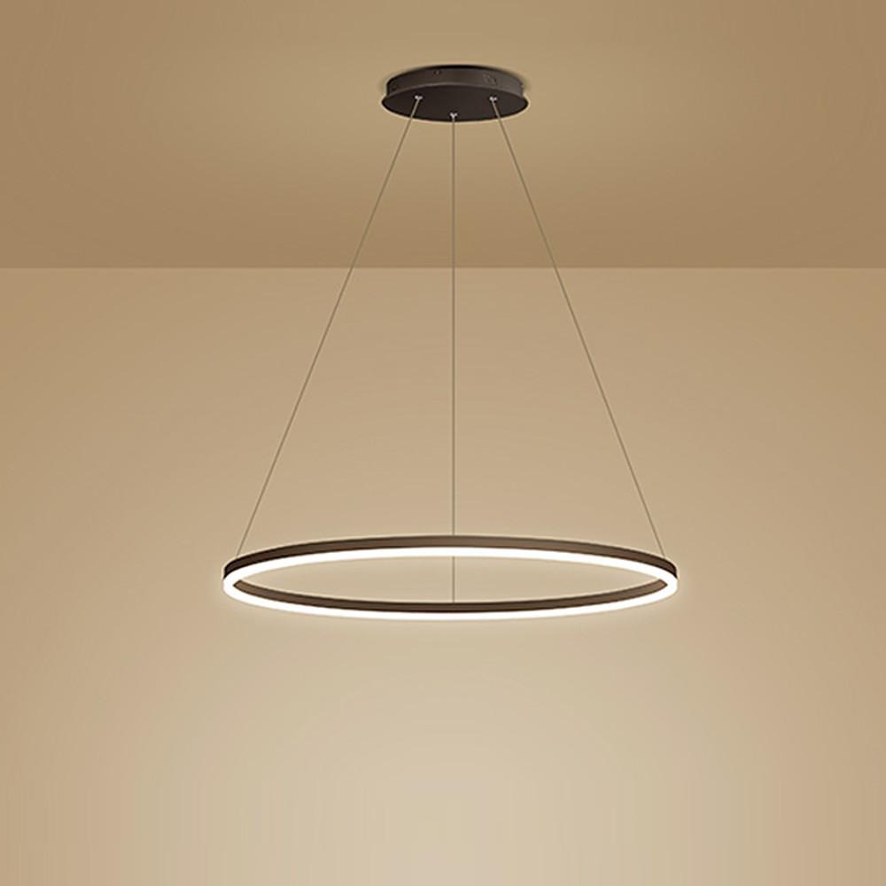Black LED Ring Chandelier
