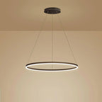 Black LED Ring Chandelier