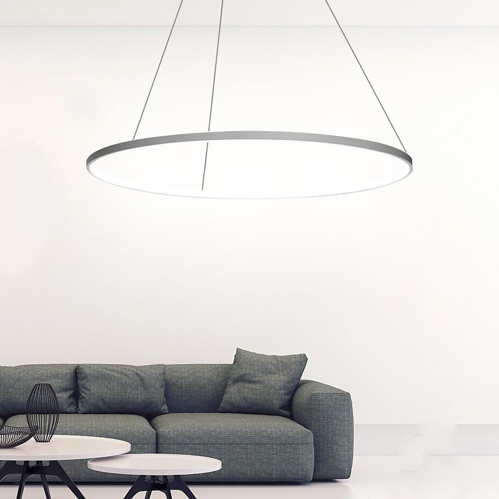 Black LED Ring Chandelier