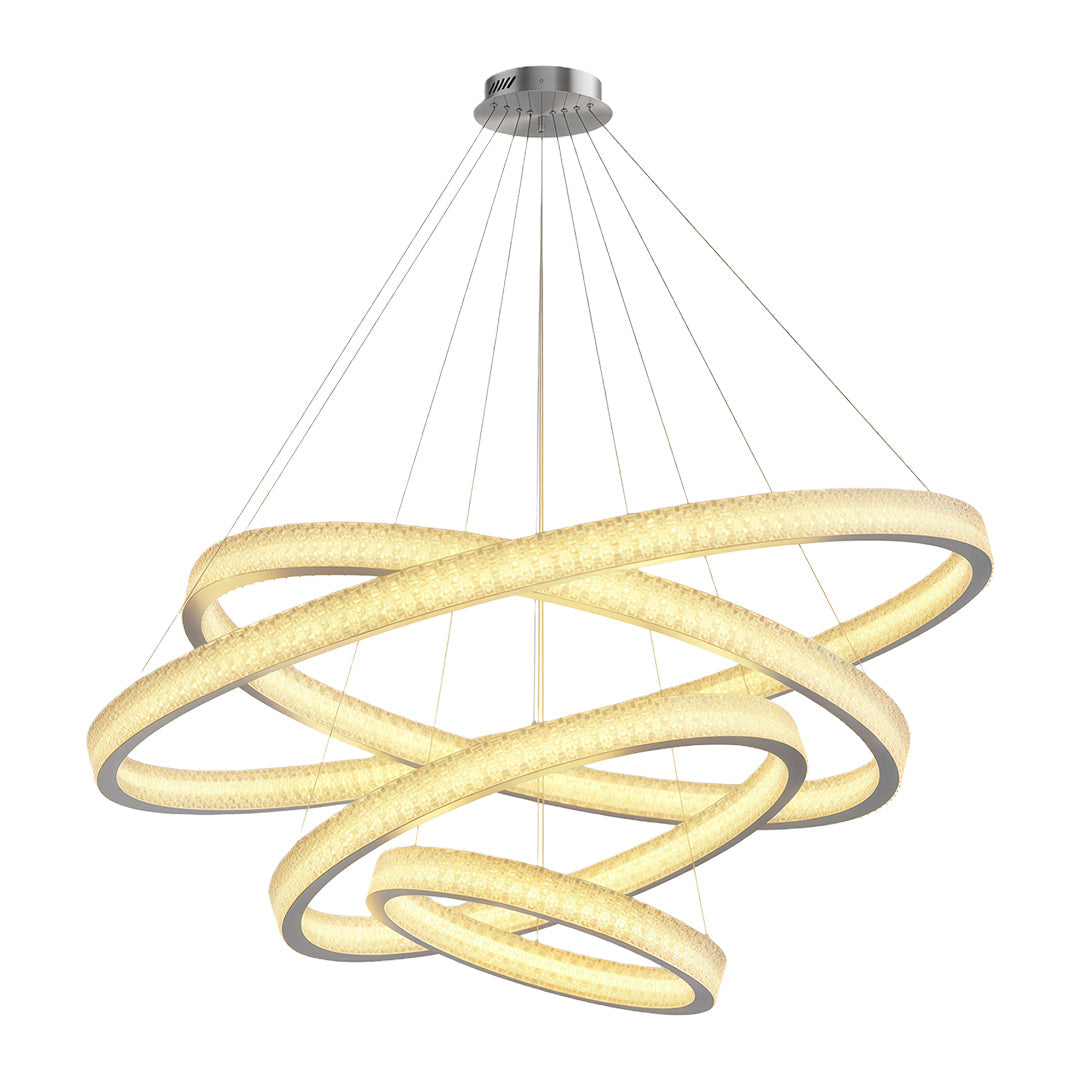 Circular Modern Copper Chandelier
