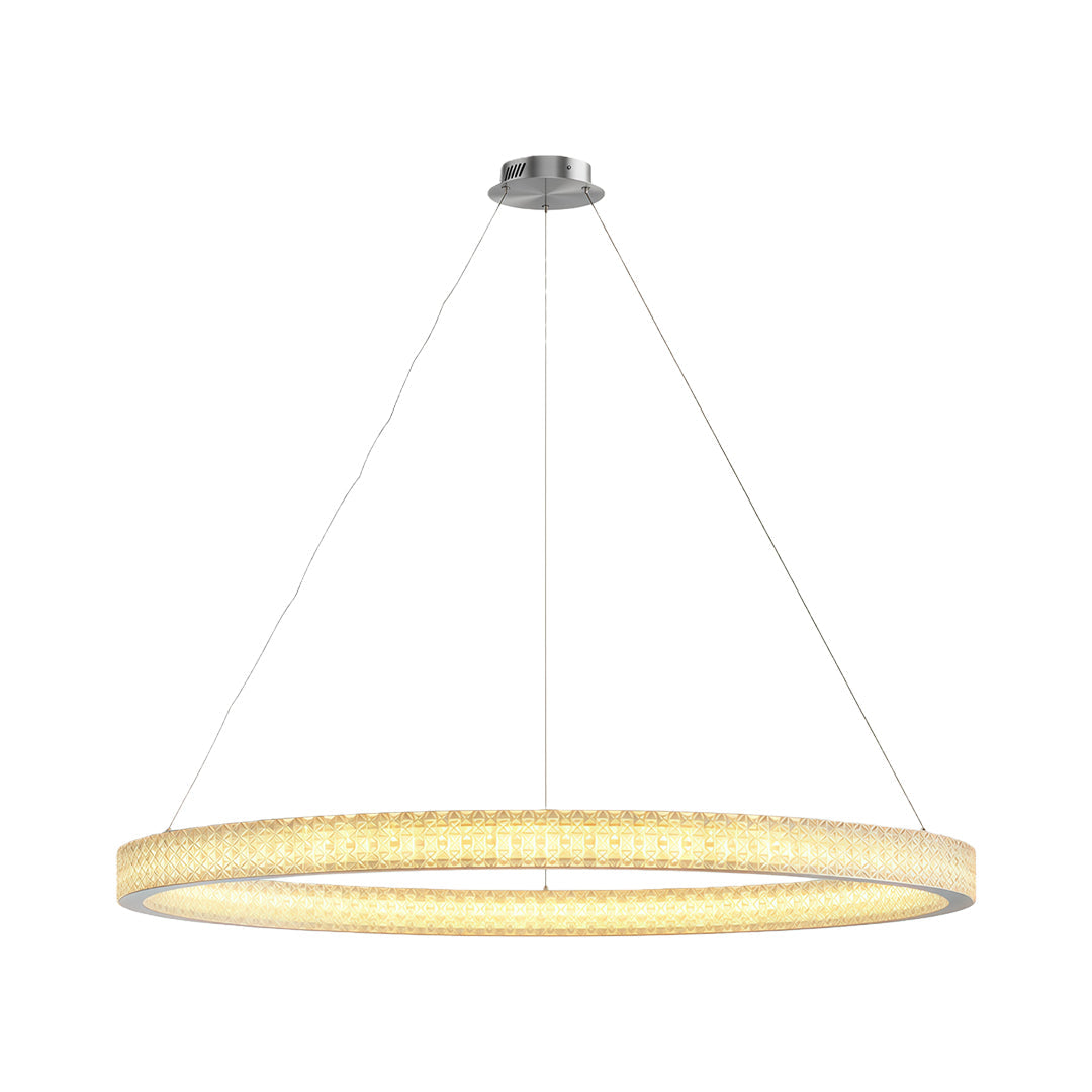 Circular Modern Copper Chandelier