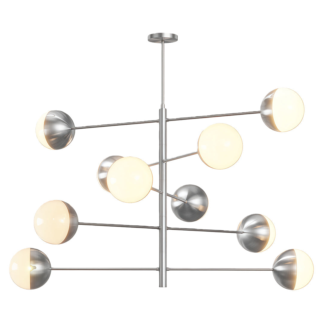 Solid Copper Globe Chandelier